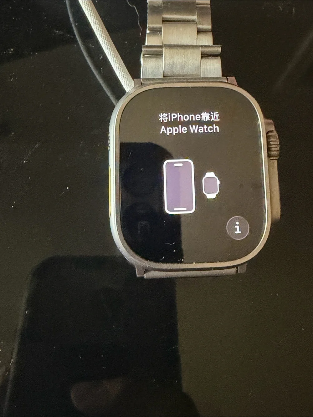 Apple Watch Ultra series 1 Silver Smartwatch with Stainless Steel Band
